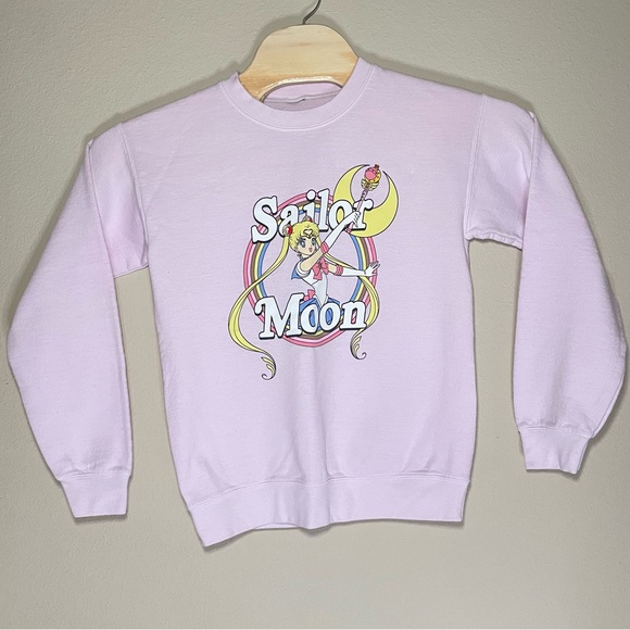 Sailor Moon Pink Sweatshirt Size‎ Small - Picture 1 of 7